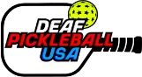2023 DPUSA National Deaf Pickleball Tournament logo